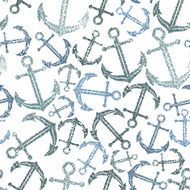 Sa travel theme repeating vector background Anchors seamless