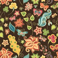 Seamless Floral Pattern (Vector) N45
