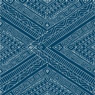 Seamless asian ethnic retro doodle pattern