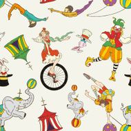 lovely circus collection seamless background