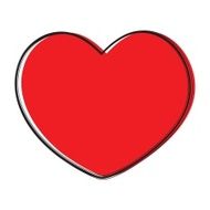 Heart love Vector illustration