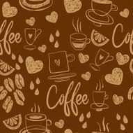 Coffee Seamless Pattern N68