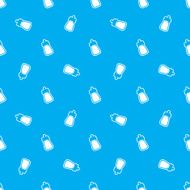 Baby milk bottle vector seamless pattern N2