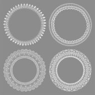 Set of decorative frames with space for text hand-drawn design