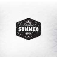 Retro summer label doodle sketch style vintage calligraphic design card N8