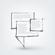 Vector design element Hand drawn banners