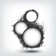 Vector design element Hand drawn banners on white background N5