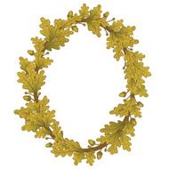 Gold Oak Wreaths N2