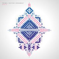 Tribal vector ethnic Mexican African ornament N22