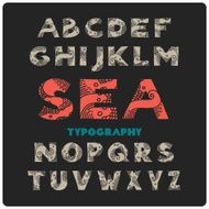 Sea style letters