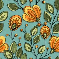 Seamless Floral Pattern (Vector) N49