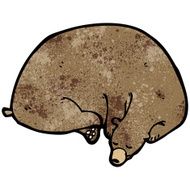 cartoon hibernating bear N2