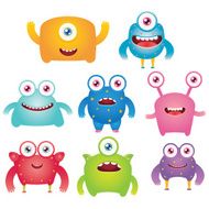 Cartoon cute monsters N5