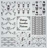 Hand Drawn Floral Seamless Patterns N3
