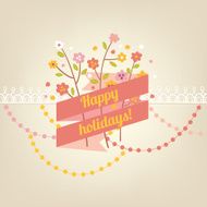 Retro greeting card