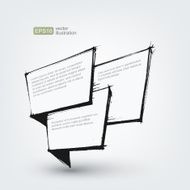 Vector design element Hand drawn banner on white background N4