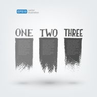 Vector design element Hand drawn banners on white background N7