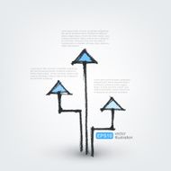 Vector design element Hand drawn arrows N4