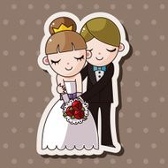 wedding couple theme elements vector eps N72