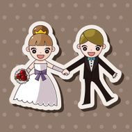 wedding couple theme elements vector eps N73