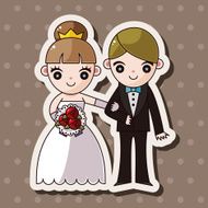 wedding couple theme elements vector eps N74