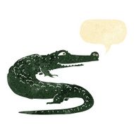 cartoon crocodile with speech bubble N52