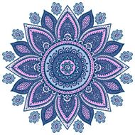 Beautiful Indian floral ornament N10