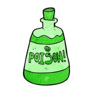 cartoon bottle of poison N14