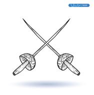 Pirates sign blade vector illustration N7