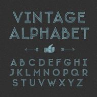 Vintage alphabet