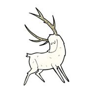 cartoon white stag N4