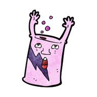 cartoon soda can character N17