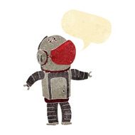 cartoon astronaut with speech bubble N151