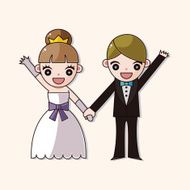 wedding couple theme elements vector eps N77