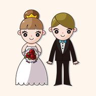 wedding couple theme elements vector eps N78