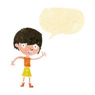 cartoon boy with positive attitude speech bubble N23