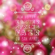Hand-sketched easter typographic element N7