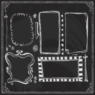 Chalkboard Style Vintage Design Element N3