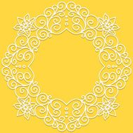 vector white doodle pattern of spirals swirls and flowers N2
