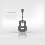 Guitar icon Music background