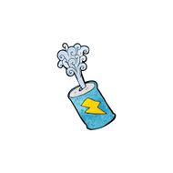 cartoon fizzing soda can N56