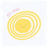 Hello Sunshine cute cartoon background N2