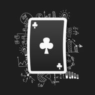 Drawing business formulas playing card N15