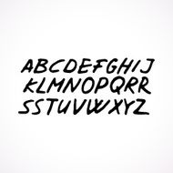 Hand drawn grunge font N6