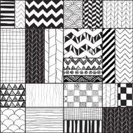 Geometric Hand-drawn Abstract Seamless Background N4