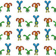 Seamless pattern UFO-16 N2