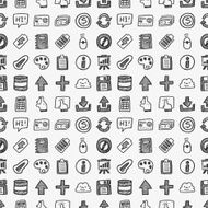 seamless doodle web pattern N3