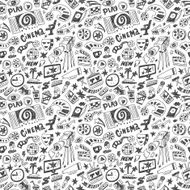 Cinema - seamless vector background N3