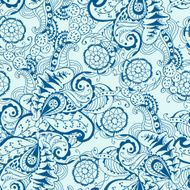 Seamless texture with hand drown ornament N2