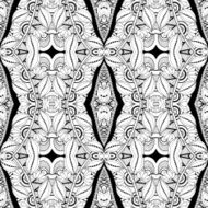 Seamless Abstract Tribal Pattern (Vector) N3